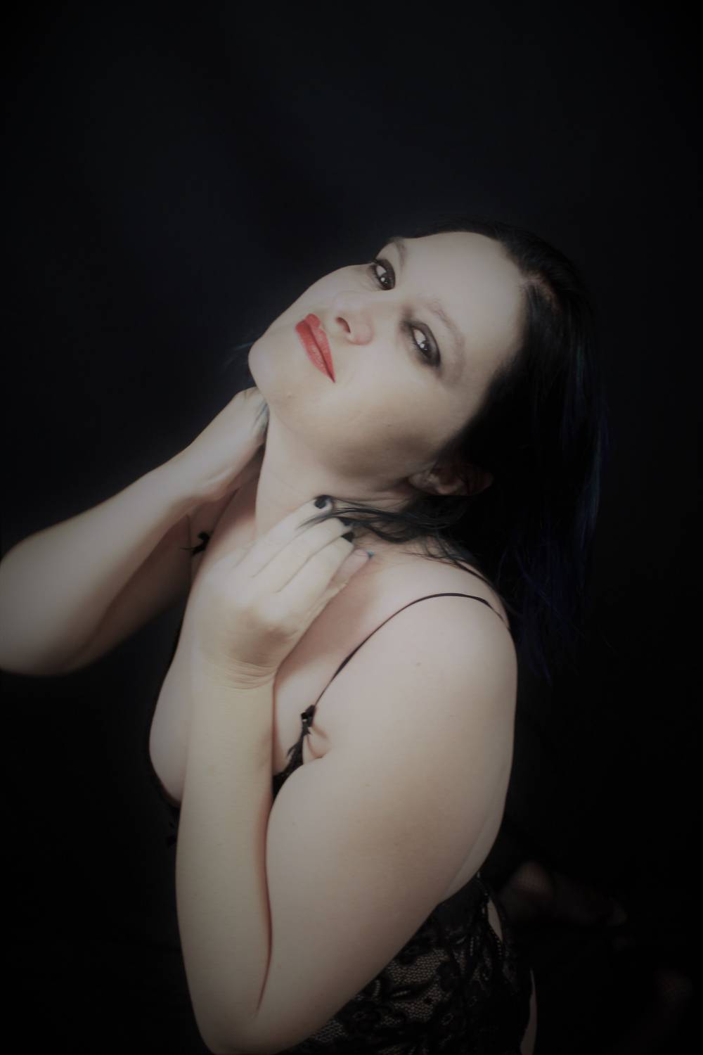 Sexy Blue Haired Girl