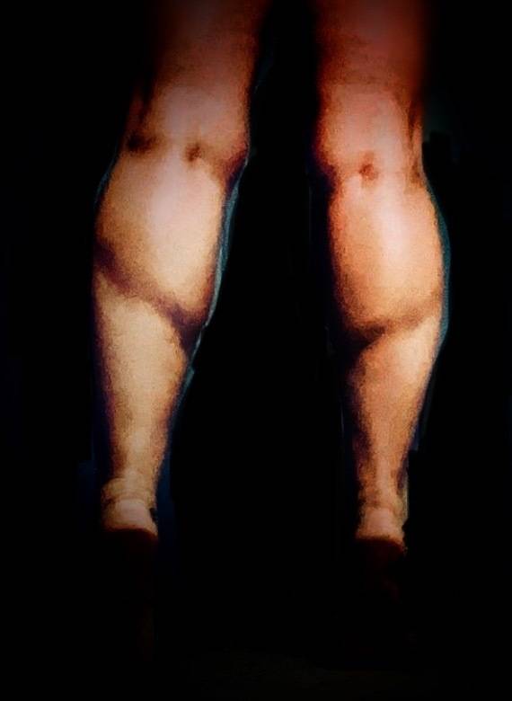 Woman with Muscular Calves